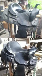 Western Saddle Restoration Before and After